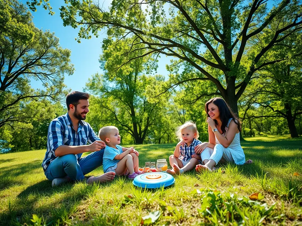 A heartwarming image of families participating in a community picnic, highlighting the organization's efforts to create opportunities for social interaction and community bonding.